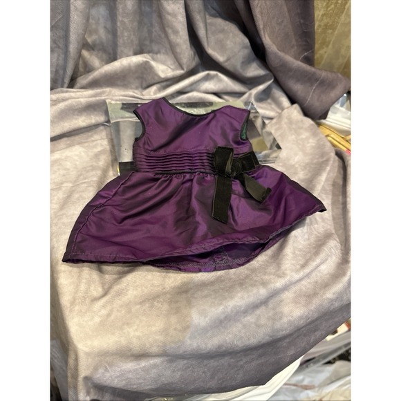 18" American Girl Doll JLY 2012 Purple Sleeveless Party Dress Holiday Outfit Set - Picture 1 of 3